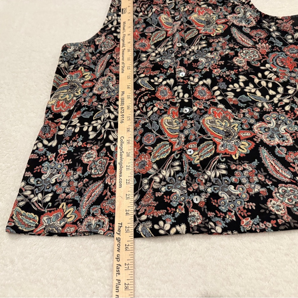 Braeve Sleeveless Floral Top Medium Lightweight Boho Casual Summer sleeveless - Picture 15 of 16